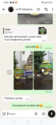 Testimonial Papan Bunga Pernikahan sukadaya