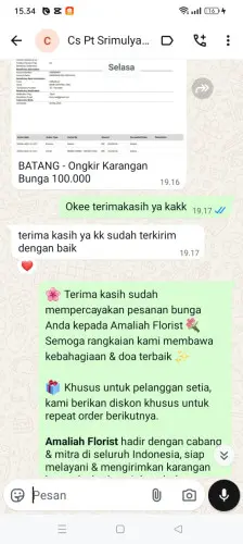 Testimonial Papan Bunga sukadaya