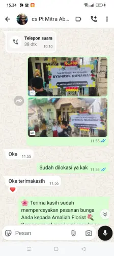 Testimonial Papan Bunga sukadaya