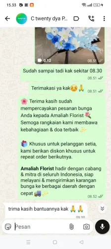 Testimonial Standing Flower sukadaya
