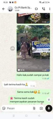 Testimonial Papan Bunga sukadaya